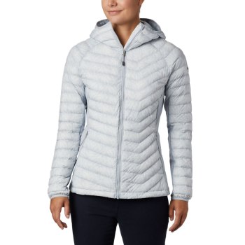 Columbia Ženske Jakne - Powder Pass Hooded Sive | UTQB-25691